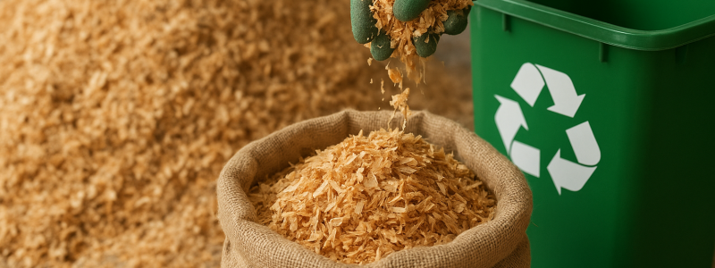 recyclage sciure de bois